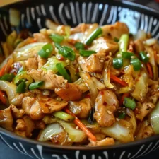 Chinese Chicken Cabbage Stir-Fry-image