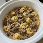 Slow Cooker Creamy Marsala Beef Tortellini Slow Cooker Creamy Marsala Beef Tortellini